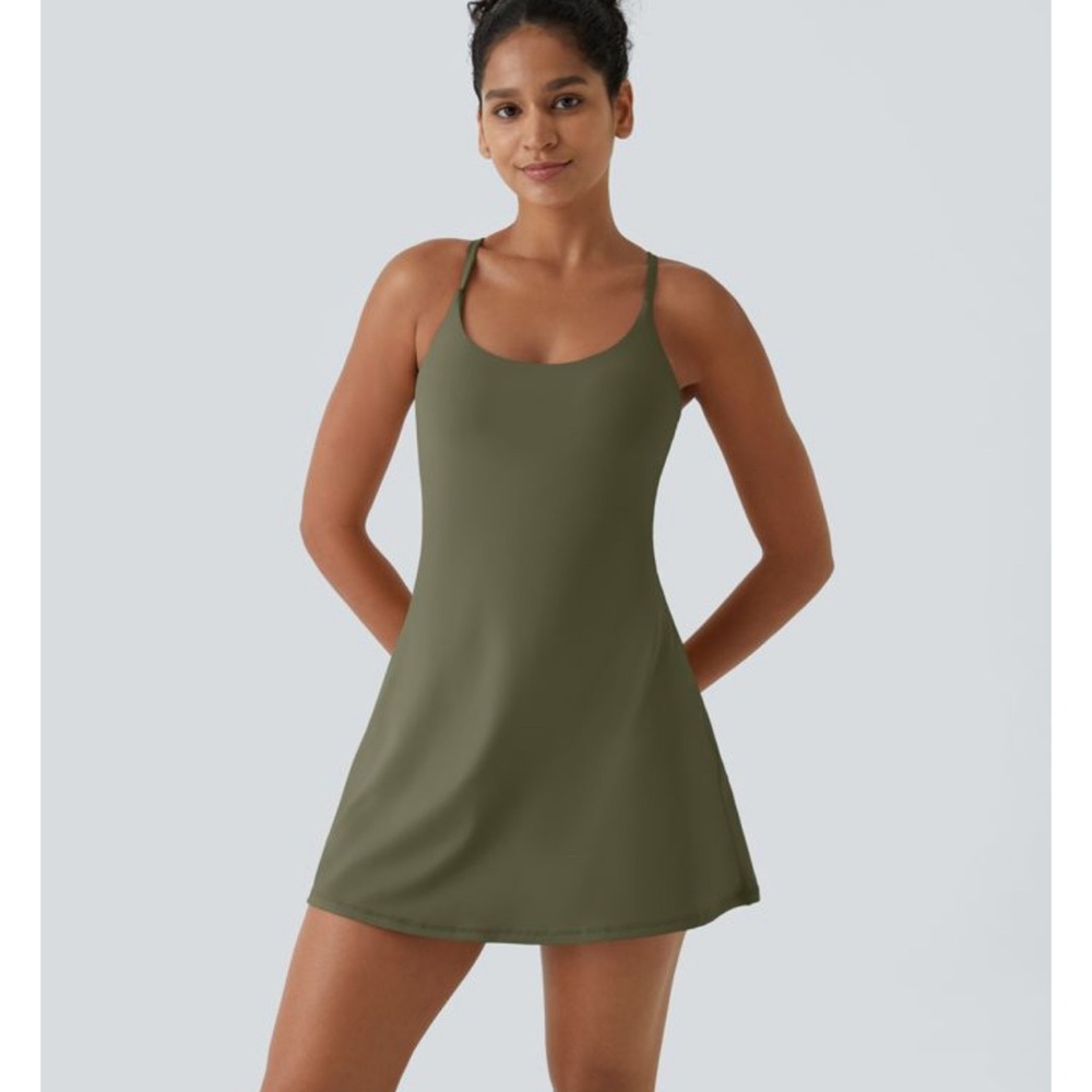 Halara SoftlyZero™ Plush Backless Active Dress